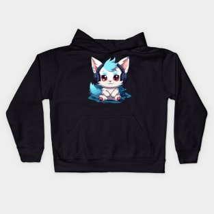 Cool Gamer Cat Kids Hoodie